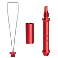 Keyboard Keycap Puller Adjuster For Mechanical Keyboard Cleaning Tool Aluminium Alloy Multi-function Red Key Cap Remover Keyboard Keycap Puller Adjuster For Mechanical Keyboard Cleaning Tool Aluminium Alloy Multi-function Red Key Cap Remover