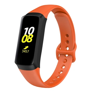 

Organic Silicone Watchband Watch Strap Replacement Band for Samsung Galaxy Fit SM-R370 Smart Bracelet