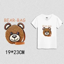 Сумка с рисунком медведя, термопечать и горячий рисунок, модное платье А-класса с принтом