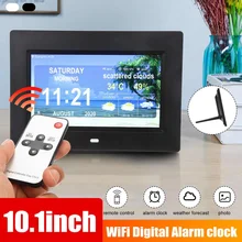 Marco de fotos Digital con pantalla táctil 7/10.1 pulgadas, retroiluminación LED HD, función completa, imagen, vídeo, Calendario del álbum electrónico, alarma de Fecha