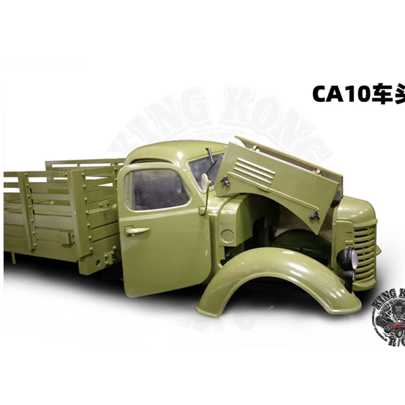 Kingkong CA10 Front Car Model Shell Kit Dongfeng Old Liberation Series Original KKRC D-E001 White 2
