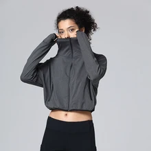 Куртка для бега с высоким воротником, свободные женские топы для улицы, Женские Спортивные Повседневные Пальто для фитнеса и тренировок, облегающая Спортивная одежда для спортзала и йоги