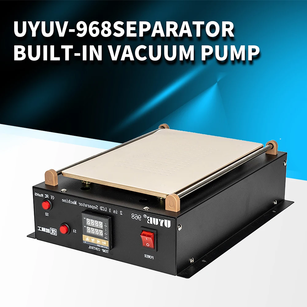 

14 Inch 600W Separator Built-in Vacuum Pump, Dual Pumps LCD Screen Splitter UYUE 968 Dual Pump
