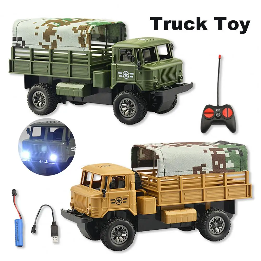 Kids RC Truck Toy LED Light Remote Control Quickly Move Truck Mini