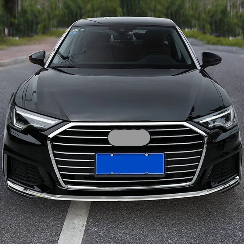 ステンレス鋼フロントバンパートリムストリップスパンコールアウディA3 8 12vセダンハッチバックスポーツバック2014から2016カースタイリングヘッド装飾 ステンレス鋼のフロントバンパートリムストリップ,アウディa6,c8,2019