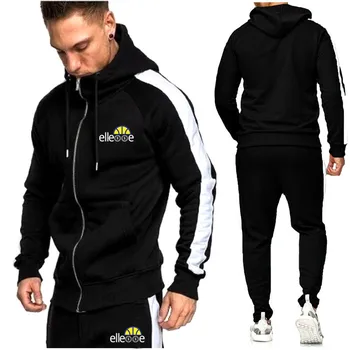 

Brand 2019 BOS! Men Fashion Male Tracksuit Suit Long Sleeve Hoodies+Pants Sport Men's Gyms Comfortable Casual Sportswear Suit