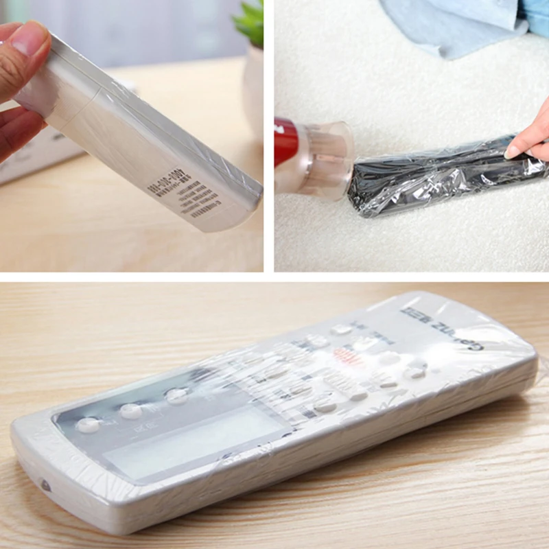 Película de plástico termoretráctil para TV, aire acondicionado, vídeo, Control remoto, protector de pantalla, película impermeable a prueba de polvo, 5 uds.