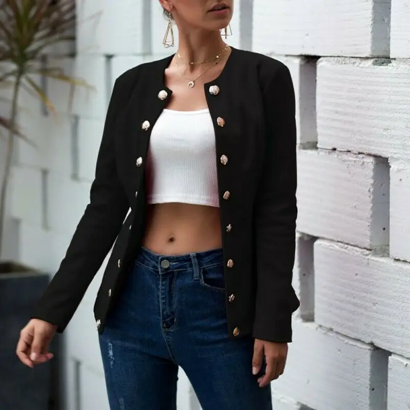 Women Jacket Blazer Vintage Women Office Formal Double Breasted Buttons Blazer Plus Size Women Blazers Casual Dropshipping Women Jacket Blazer Vintage Women Office Formal Double Breasted Buttons Blazer Plus Size Women Blazers Casual Dropshipping