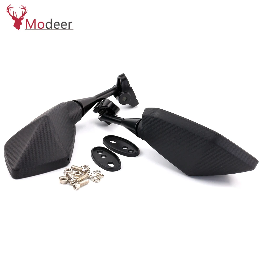 For Honda CBR900 CBR919 CBR929 CBR954 CBR600RR NINJA400 250 Motorcycle Carbon Fiber Mirrors Racing Sport Bike Rear View Mirror (2)