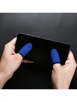 

18-Pin Carbon Fiber Finger Sleeves for Mobile Games Contact Screen FingerSleeves