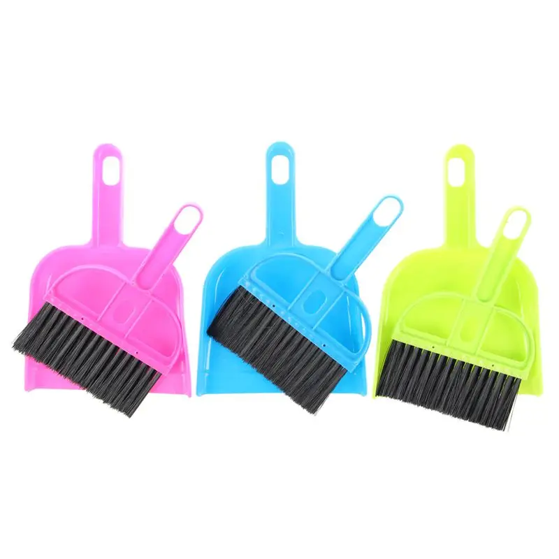 Car Keyboard Cleaning Whisk Broom Dustpan Set 3 Pcs Assorted ColorBrooms & Dustpans AliExpress