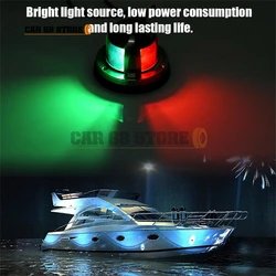 Lot de lampes de signalisation de Navigation LED rouge et vert, en acier inoxydable, 12V, accessoires pour bateaux, Yachts, pontons 