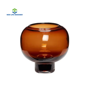 

Glass vase model room decoration sales office soft decoration creative geometric flower arrangement vases for flowers