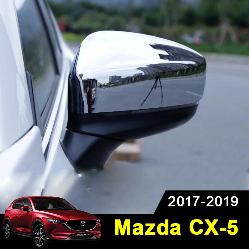

For Mazda CX-5 CX5 2017 2018 2019 Car Rearview Mirror Decoration Trim Rear View Mirror Cover Trim Strips Exterior Accessories