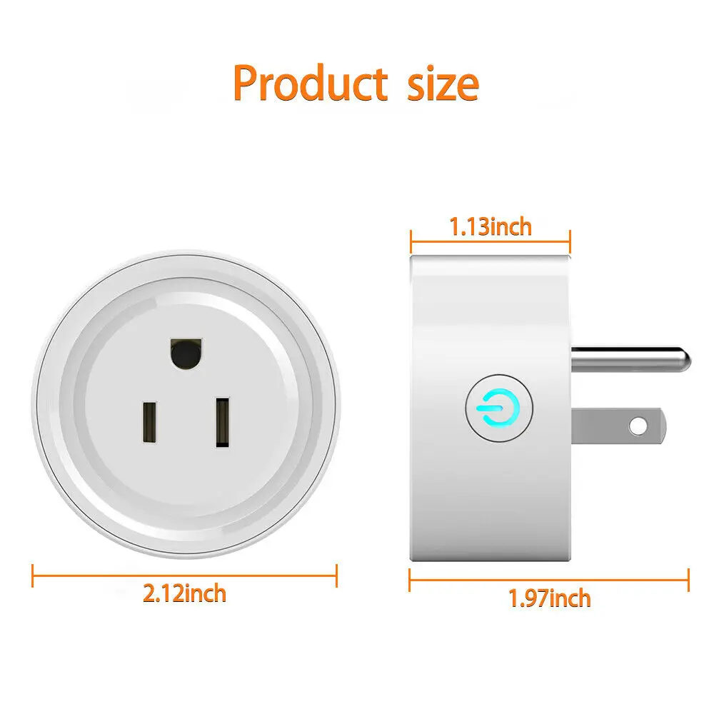 

Wifi Smart Plug Remote Control Socket Outlet Switch for Alexa Google Home Wifi Control Enchufe
