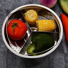 Сетчатая корзина трио сепаратор набор товары для дома Разделитель из нержавеющей стали горшок аксессуары прочный овощи приготовления пищи