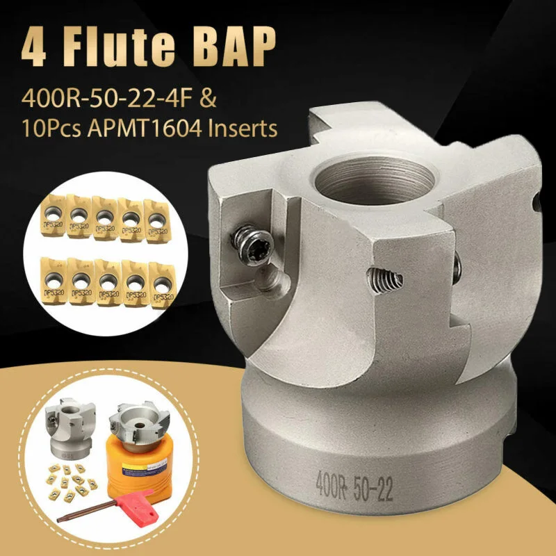 

Durable 400R 50mm CNC Lathe Face Shell End Mill Cutter With APMT1604 Inserts Set