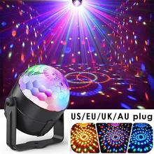 Звуковое управление магический шар лампы Мини Голосовое управление RGB светодиодный сценический лазерный сценический эффект показанный светильник вечерние диско-бар клуб DJ светильник s