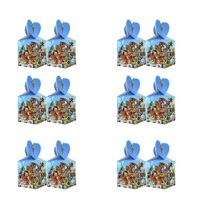 Bandai 12/24/36 Question Boy Birthday Party Candy Box Birthday Party Gift Box Souvenir Gift Candy Box Birthday Party Decorations A pack of 6pcs