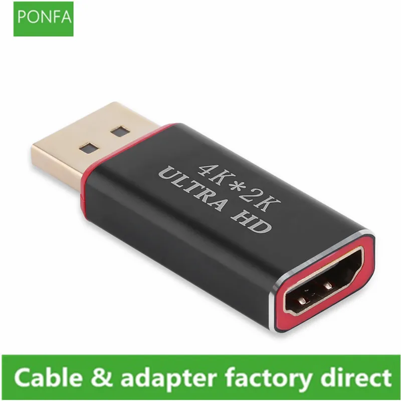 

DisplayPort to HDMI Female Adapter Display Port DP to HDMI for PC Laptop Computer Audio and Video Synchronization Transmission