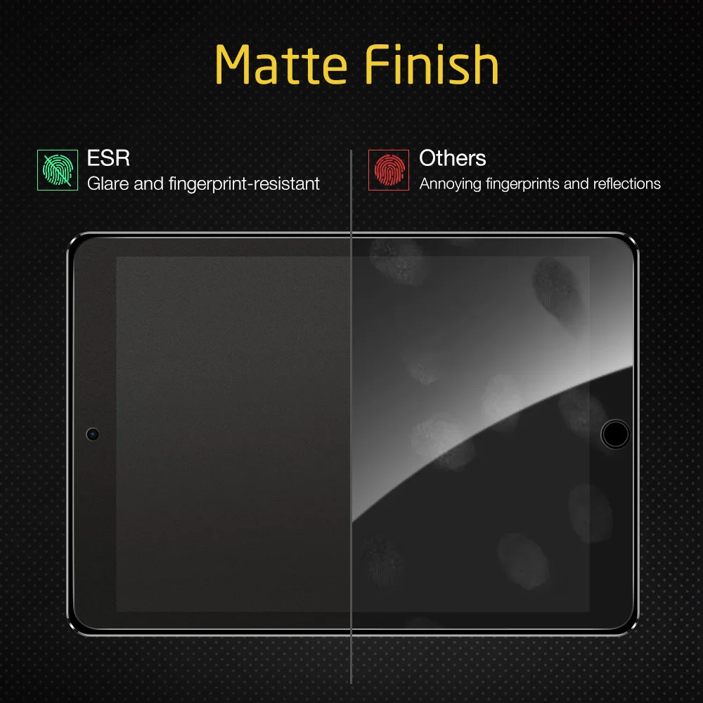 ESR бумажная защитная пленка матовая ПЭТ с антибликовым покрытием для Apple iPad 7 9,7 Pro 10,2 10,5 12,9 дюйма mini 1 2 3 4 5