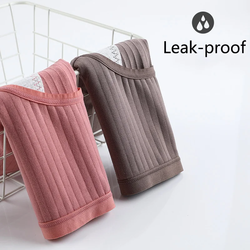 3 шт. 2XL-4XL размера плюс женские трусики менструального периода нижнее белье трехслойные герметичные физиологические трусы Хлопок Дышащие