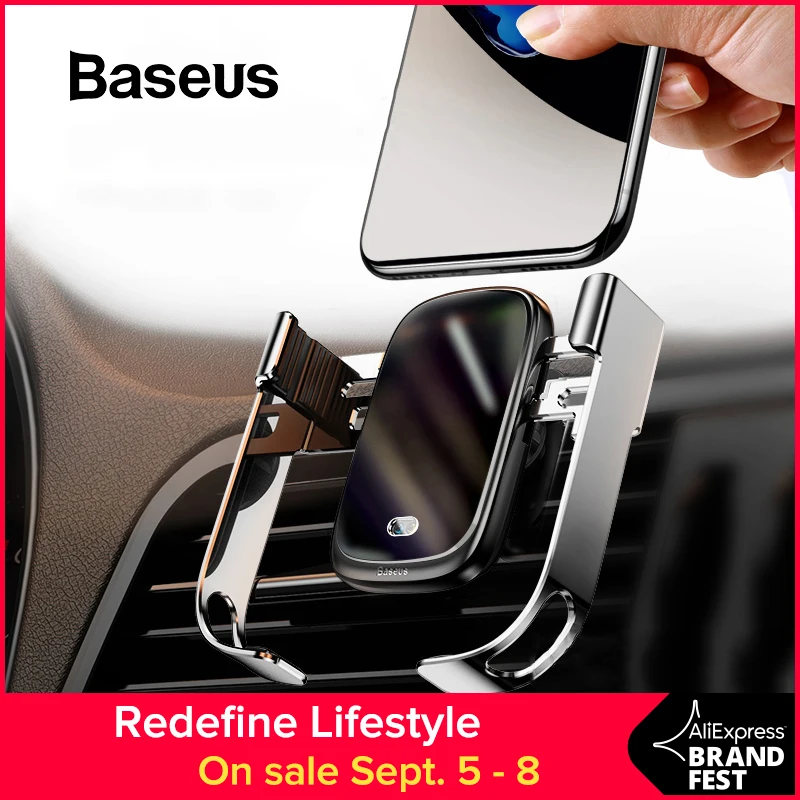 

Baseus 10W Qi Wireless Car Charger For iPhone Car Wireless Charger Intelligent Infrared Fast Wireless Charging Car Phone Charger