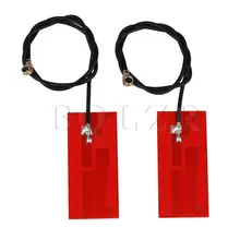 BQLZR 2 шт Красная Внутренняя антенна с высоким коэффициентом усиления IPEX1 32x14 мм длина провода 20 см