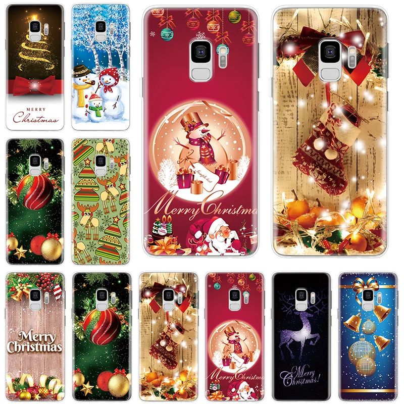 Счастливого Рождества для samsung Galaxy S8 S9 S10 плюс S10e S6 S7 Edge Note 10 9 8 5 4 3 G360 G530 Xcover 4 чехлы из ТПУ кожи Подарки на год