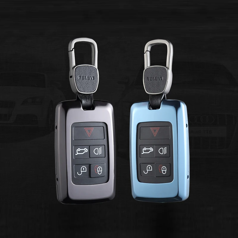

1 piиces alliage d'aluminium de haute qualitй voiture clй Case couverture voiture style pour for Land Rover Range Rover Discove