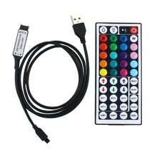 Led Strip Lights RGB USB IR Remote Controller 5V USB LED Strip light 5050 DIY Flexible Mini 44 Key Remote Wireless