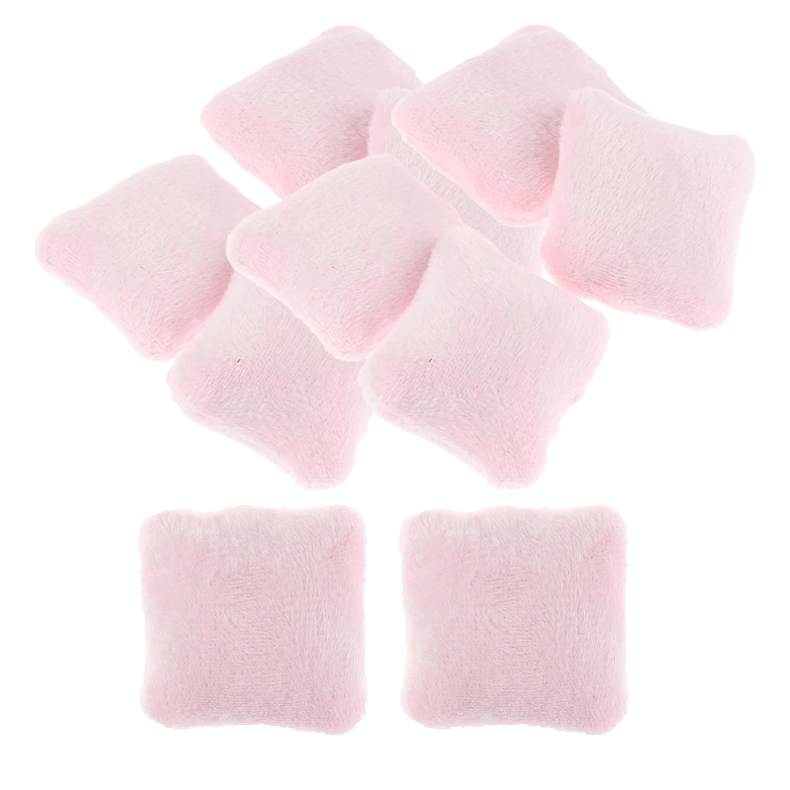 Mini Flannelette Pillow Cushions For Sofa 1/12 Dollhouse Miniature 4x4cm