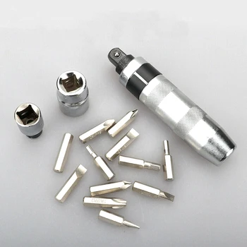 

13 Pcs/Set Metal Bits Screwdriver Nuts Screws Tool Heavy Duty Portable Hardware