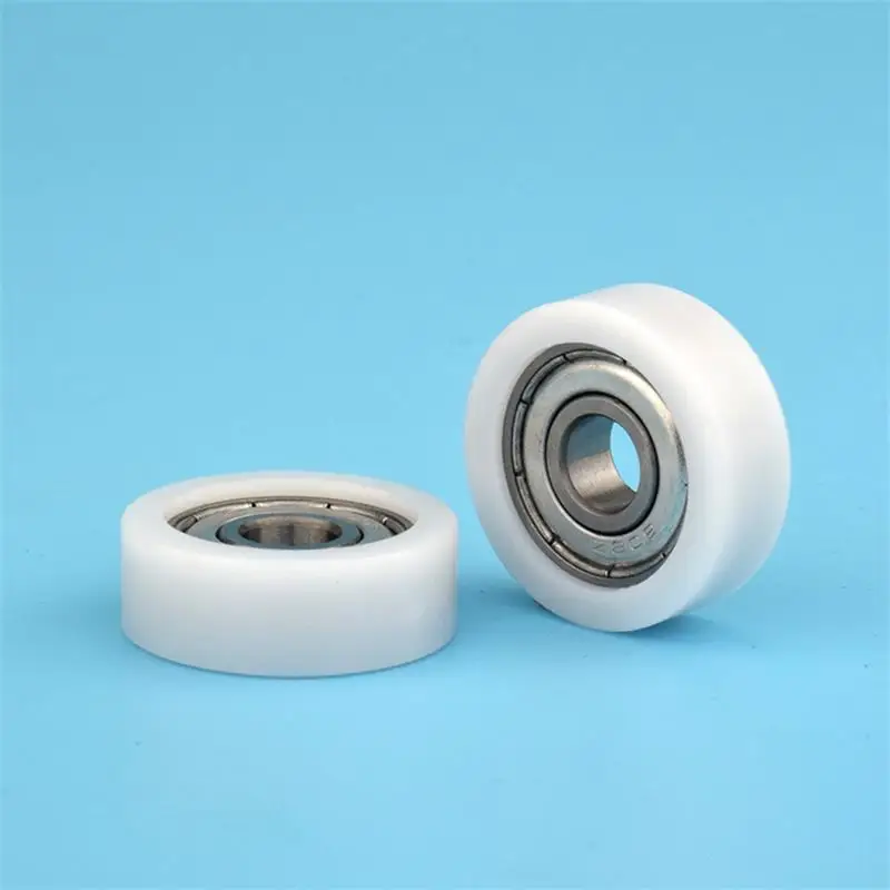 20 Stück/100 Stück kunststoffbeschichtetes Lager 8 x 28 x 10 mm 608ZZ 608 POM-Riemenscheibe BS60828-10 Flachführungsrad 8 x 27 x 11 mm – Detail 4