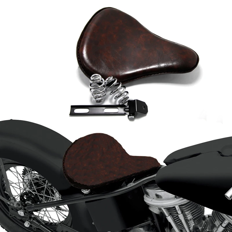 Кожаное седло для мотоцикла коврик сиденья Dyna 1984 2014 Road Glide Iron 883 Sportster Street