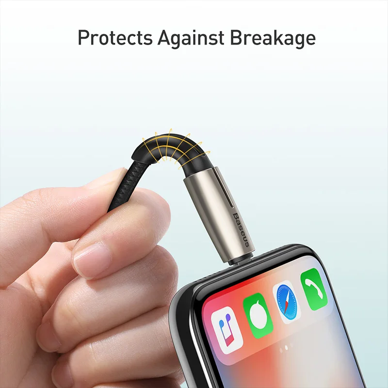 Baseus 18 Вт usb type C к usb-кабелю для iPhone XS Max XR X 8 Plus PD кабель для быстрой зарядки кабель для быстрой передачи данных кабель USB