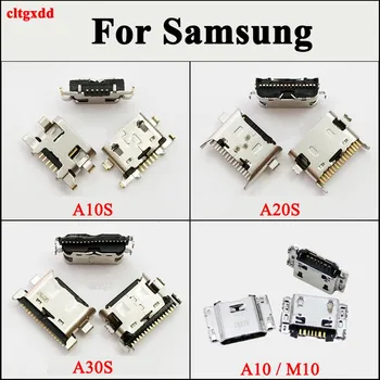 

100pcs / lot micro usb socket charging connector port for samsung galaxy a70 a60 a50 a40 a30 a30S A20S A10 A10S M10 A107F