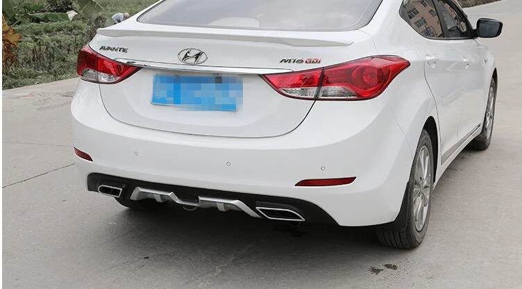 Задний спойлер для Elantra задний из АБС пластика диффузор заднего бампера без
