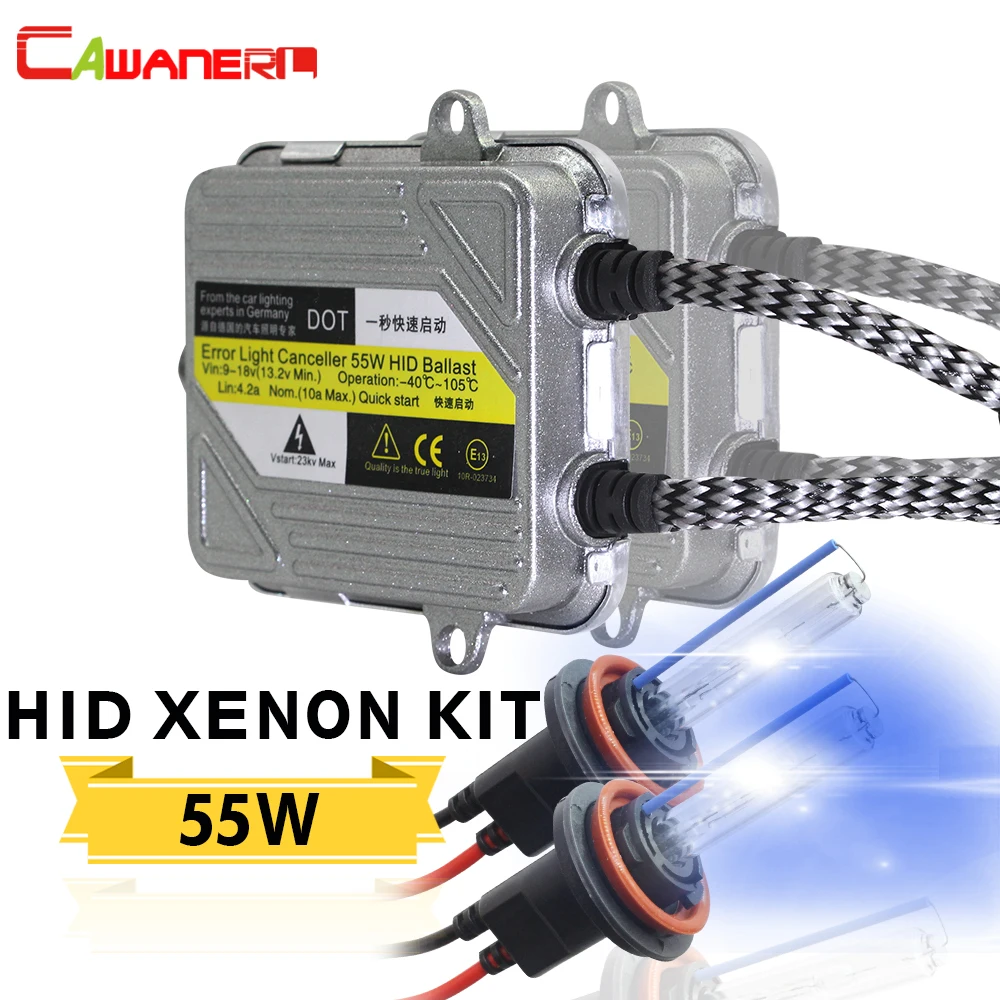 Cawanerl 55 Вт ксенона HID Лампы Балласт 4300K 10000K H1 H3 H4 H7 H8 H9 H11 9005 HB3 9006 HB4 9007 881 автомобилей