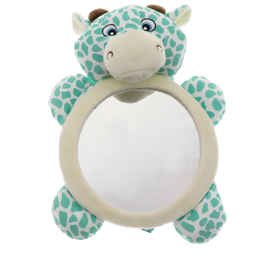 Soft Cow Framed Baby Car Mirror, Kids Car Seat Mirror Rear Facing Mirrors Baby Car Safty Mirror Clear View Baby