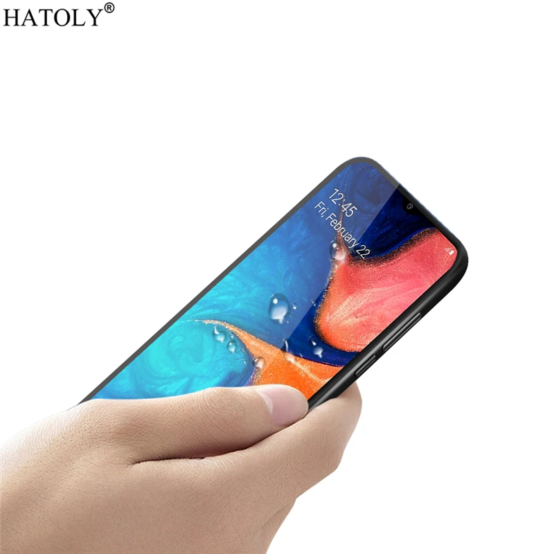 2 шт Для Samsung Galaxy A20s стекло закаленное для пленка клееная защита экрана Защитное