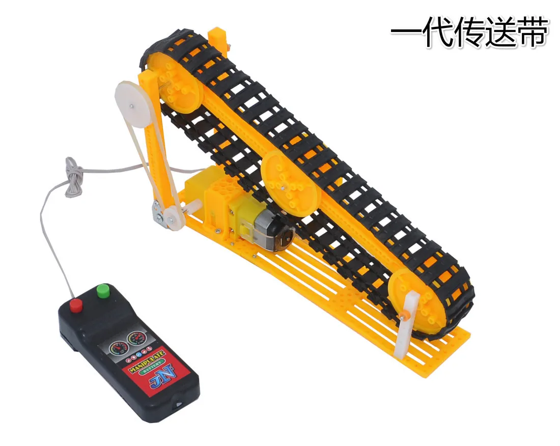 

Heat Planet Toy Conveyor Belt Height Adjustable Small Production Escalators Unisex Model Physical Toy Handmade Popularization of