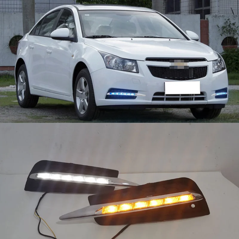 Дневные ходовые огни светодиодсветодиодный 2 шт. с указателем поворота для chevrolet