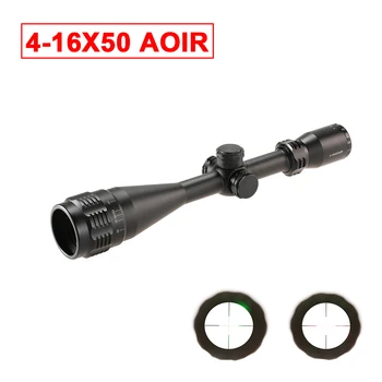 

4-16X50 AOIR Tactical Optical Scope Adjustable Red/Green Dual Illuminated Reticle Sight Scope Wide Angle for Hunting Riflescope