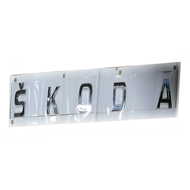 Новая наклейка для машины 3D ABS наклейка с буквами значок эмблема из хрома логотип для нового Skoda-1ZD 853 675 автомобильный Стайлинг