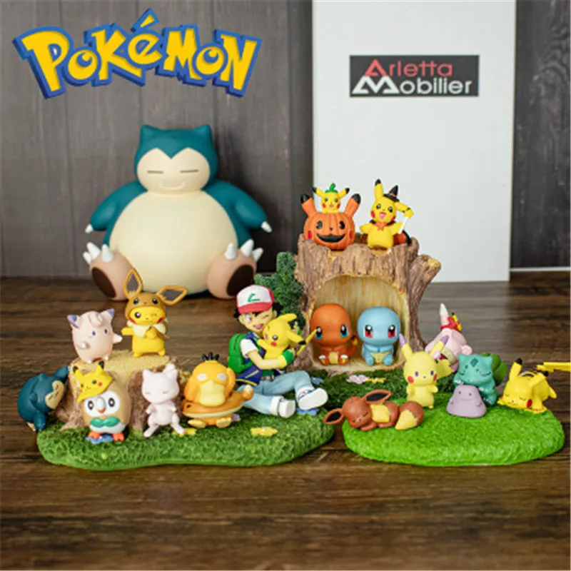 

TAKARA Tomy Pokemon Figure Model Dolls Toy Pokemon Pikachu Collection Cospla Anime Naruto Marvel Model Child Birthday Gift