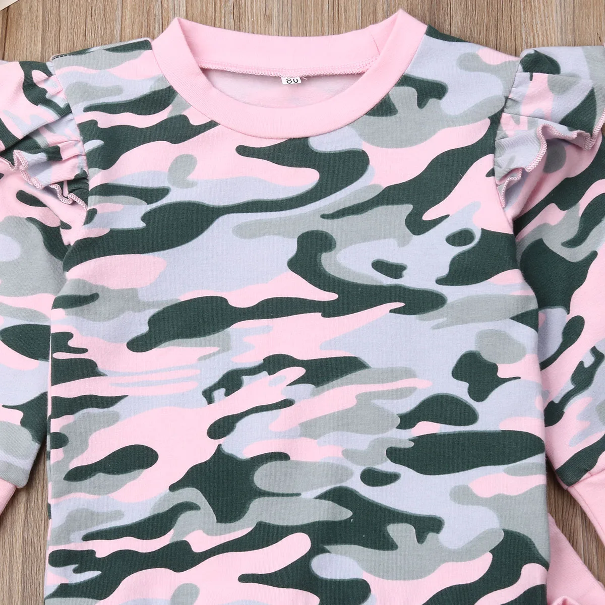 Kaufen Pudcoco Kleinkind Baby Mädchen Camo Kleidung Set Infant Neugeborene Langarm T shirt Armee Sweatshirts Top Hosen Outfit Sets Trainingsanzug