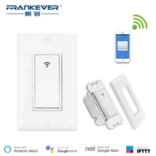 Frankever Wi-Fi Smart 1 2 3 банда настенный переключатель Wifi Пульт дистанционного управления через смартфон работа с Alexa и Google Home