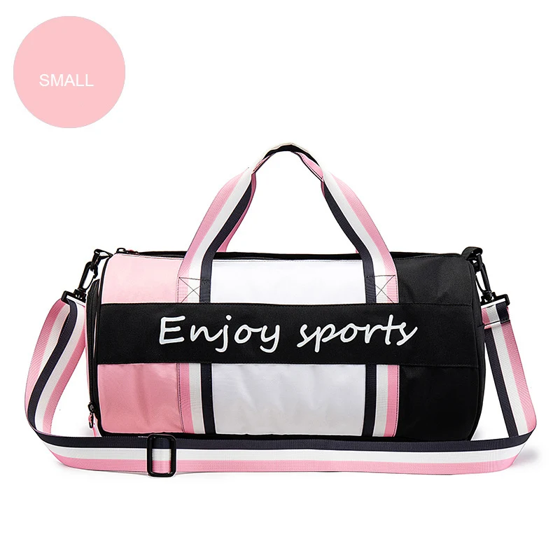 Спортивная сумка для женщин, спортивная сумка для фитнеса, мужская, для спортзала, Tas, сухая, влажная сумка, сумка для йоги, коврик на плечо, водонепроницаемая сумка через плечо, спортивная сумка - Цвет: small pink