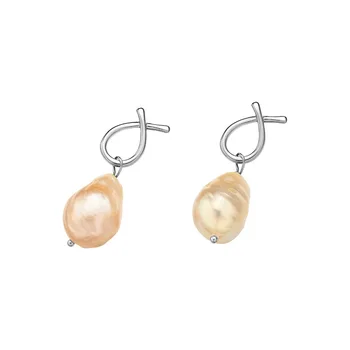 

2020 New Earrings European and American Geometric Pearl Tassel Ear Stud Earrings